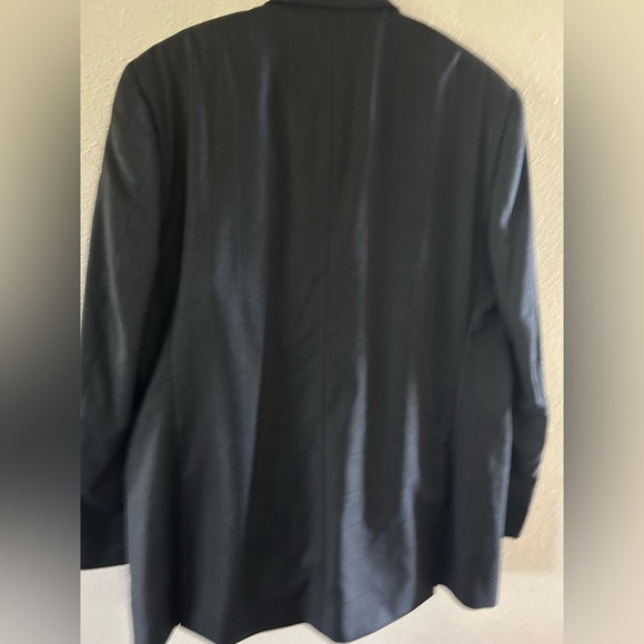 Pronto Uomo Classic Men's gray plaid Blazer and pant suit set 48”L 43” waist - Picture 3 of 11